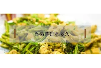 香椿芽过水多久好？