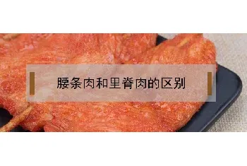 腰条肉和里脊肉的区别