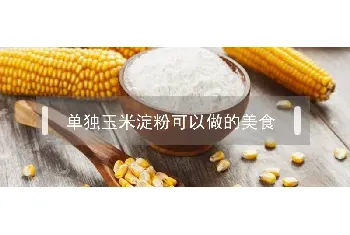 单独玉米淀粉可以做的美食