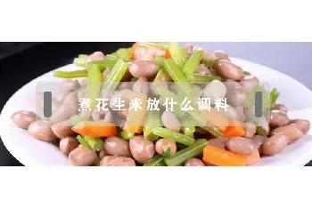 煮花生米放什么调料