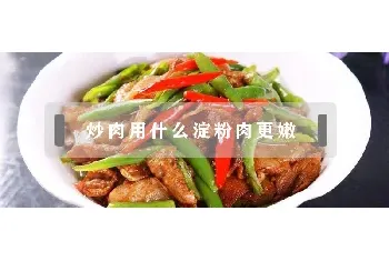 炒肉用什么淀粉肉更嫩