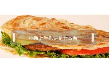 小摊上手抓饼是什么酱