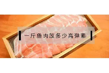 一斤鱼肉放多少高弹素