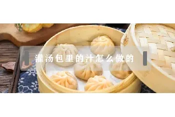 灌汤包里的汁怎么做的