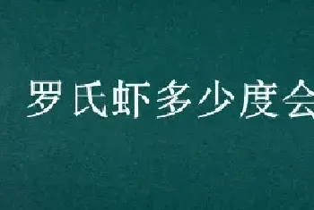 罗氏虾多少度会冻死