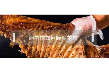 烤羊排如何腌制羊排