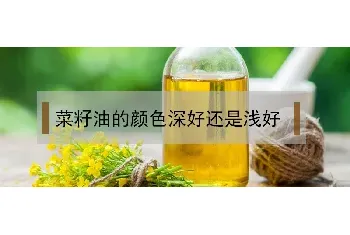 菜籽油的颜色深好还是浅好